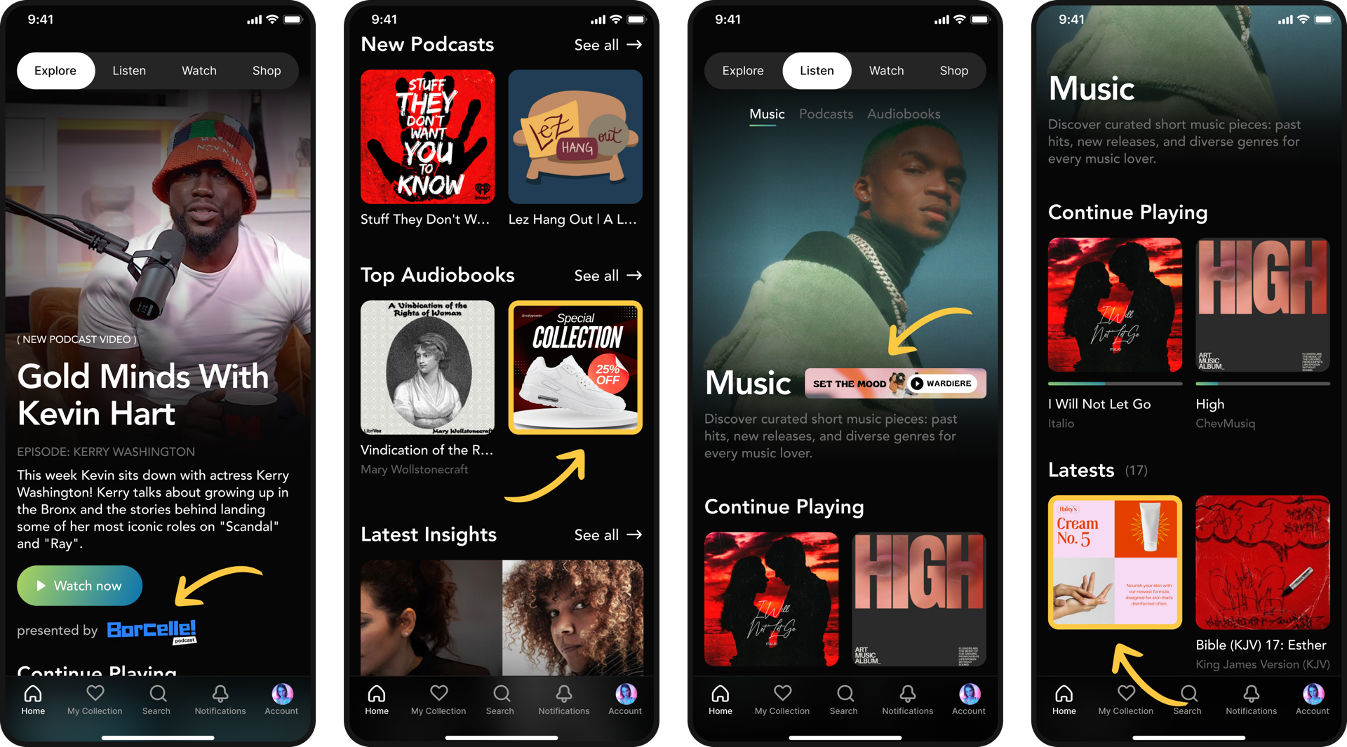 Audio ad in Disctopia mobile app with companion image